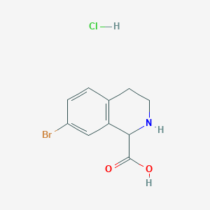 molecular formula C10H11BrClNO2 B1524214 7-Bromo-1,2,3,4-tetrahydroisoquinoline-1-carboxylic acid hydrochloride CAS No. 1260640-87-6