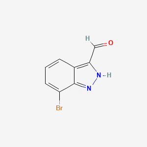 molecular formula C8H5BrN2O B1524217 7-溴-1H-吲唑-3-甲醛 CAS No. 887576-89-8