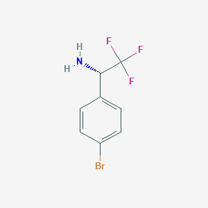 molecular formula C8H7BrF3N B152422 (S)-1-(4-Bromophenyl)-2,2,2-trifluoroethanamine CAS No. 778565-93-8