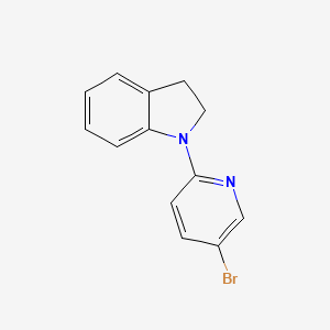 molecular formula C13H11BrN2 B1524223 1-(5-溴-2-吡啶基)吲哚 CAS No. 1220033-27-1