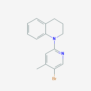 molecular formula C15H15BrN2 B1524224 1-(5-Bromo-4-methyl-2-pyridinyl)-1,2,3,4-tetrahydroquinoline CAS No. 1219964-63-2