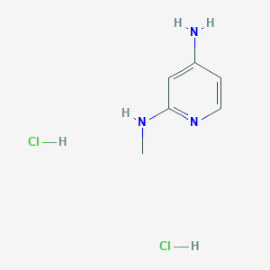 molecular formula C6H11Cl2N3 B1524226 N-(4-Aminopyridin-2-YL)-N-methylamine dihydrochloride CAS No. 1187933-15-8