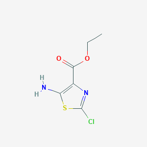molecular formula C6H7ClN2O2S B1524230 5-Amino-2-chloro-thiazole-4-carboxylic acid ethyl ester CAS No. 1340583-40-5