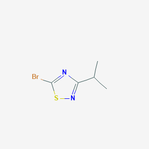 molecular formula C5H7BrN2S B1524231 5-Bromo-3-isopropyl-1,2,4-thiadiazole CAS No. 1032825-79-8