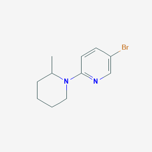 molecular formula C11H15BrN2 B1524232 5-Bromo-2-(2-methylpiperidin-1-yl)pyridine CAS No. 1220030-81-8