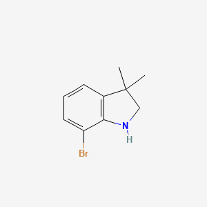 molecular formula C10H12BrN B1524235 7-Bromo-3,3-dimethylindoline CAS No. 1260675-93-1