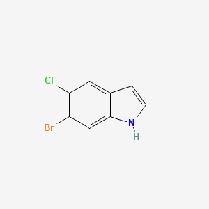 molecular formula C8H5BrClN B1524236 6-溴-5-氯-1H-吲哚 CAS No. 1191028-50-8