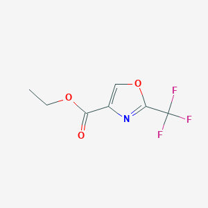 molecular formula C7H6F3NO3 B1524237 Ethyl 2-(trifluoromethyl)-1,3-oxazole-4-carboxylate CAS No. 1060815-99-7