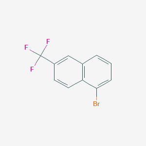 molecular formula C11H6BrF3 B1524239 1-Bromo-6-(trifluoromethyl)naphthalene CAS No. 117539-60-3