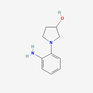 molecular formula C10H14N2O B1524243 1-(2-Aminophenyl)-3-pyrrolidinol CAS No. 955398-56-8