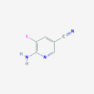 molecular formula C6H4IN3 B1524262 6-Amino-5-iodonicotinonitrile CAS No. 1187322-51-5