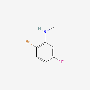 molecular formula C7H7BrFN B1524264 2-Bromo-5-fluoro-N-methylaniline CAS No. 1200114-00-6
