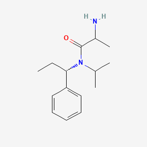 molecular formula C15H24N2O B15242804 2-Amino-N-isopropyl-N-((S)-1-phenylpropyl)propanamide 