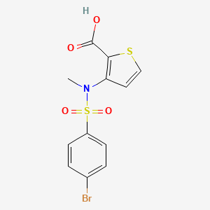 3-{[(4-Bromophenyl)sulfonyl](methyl)amino}thiophene-2-carboxylic acid
