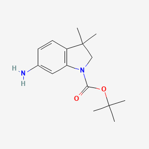 Tert-butyl 6-amino-3,3-dimethylindoline-1-carboxylate