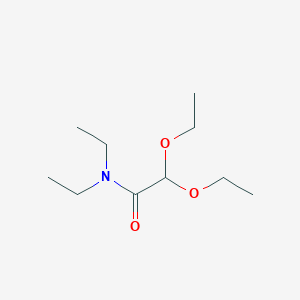 molecular formula C10H21NO3 B15242880 2,2-Diethoxy-N,N-diethylacetamide CAS No. 16695-60-6