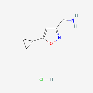 (5-Cyclopropylisoxazol-3-yl)methanamine hydrochloride