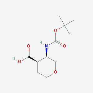 cis-3-Boc-Amino-tetrahydropyran-4-carboxylic acid