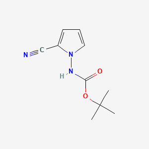 molecular formula C10H13N3O2 B1524298 tert-Butyl (2-cyano-1H-pyrrol-1-yl)carbamate CAS No. 937046-96-3