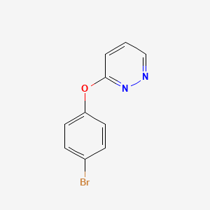 molecular formula C10H7BrN2O B1524318 3-(4-Bromophenoxy)pyridazine CAS No. 40890-13-9