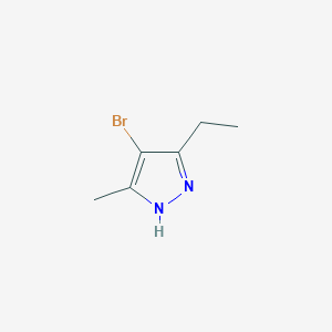 molecular formula C6H9BrN2 B1524319 4-Bromo-3-ethyl-5-methyl-1H-pyrazole CAS No. 736073-76-0