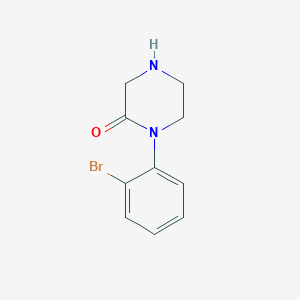 B1524323 1-(2-Bromophenyl)piperazin-2-one CAS No. 885275-22-9