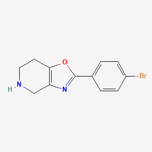 molecular formula C12H11BrN2O B1524324 2-(4-Bromophenyl)-4,5,6,7-tetrahydrooxazolo[4,5-c]pyridine CAS No. 885272-77-5