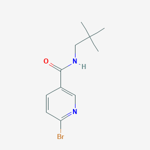 molecular formula C11H15BrN2O B1524341 6-bromo-N-(2,2-dimethylpropyl)pyridine-3-carboxamide CAS No. 1242268-19-4