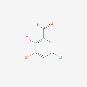 molecular formula C7H3BrClFO B1524345 3-Bromo-5-chloro-2-fluorobenzaldehyde CAS No. 1269440-82-5