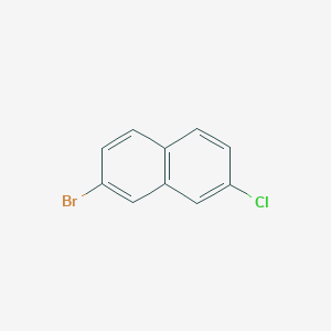 molecular formula C10H6BrCl B1524348 2-Bromo-7-chloronaphthalene CAS No. 321939-67-7