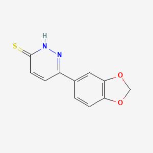 6-(1,3-benzodioxol-5-yl)pyridazine-3(2H)-thione