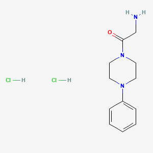 2-Amino-1-(4-phenylpiperazin-1-yl)ethan-1-one dihydrochloride
