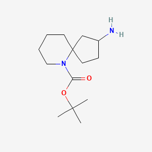 molecular formula C14H26N2O2 B15243647 tert-Butyl 2-amino-6-azaspiro[4.5]decane-6-carboxylate 