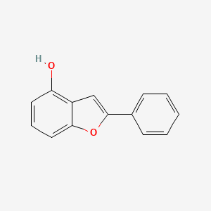 molecular formula C14H10O2 B15243649 2-Phenylbenzofuran-4-OL 