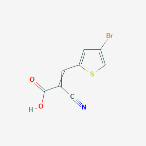3-(4-bromothiophen-2-yl)-2-cyanoprop-2-enoic acid