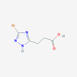3-(3-Bromo-1H-1,2,4-triazol-5-YL)propanoic acid