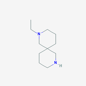 molecular formula C11H22N2 B1524368 2-Ethyl-2,8-diazaspiro[5.5]undecane CAS No. 1083216-68-5