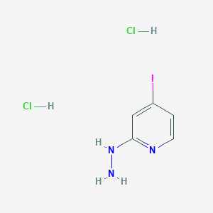molecular formula C5H8Cl2IN3 B15243703 2-Hydrazinyl-4-iodopyridine dihydrochloride 