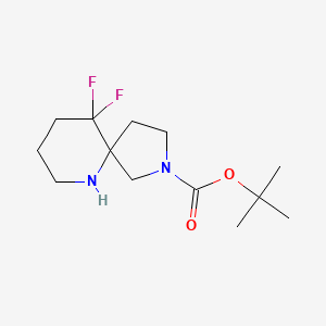 molecular formula C13H22F2N2O2 B15243710 tert-Butyl 10,10-difluoro-2,6-diazaspiro[4.5]decane-2-carboxylate 