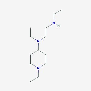 molecular formula C13H29N3 B15243723 N1,N2-Diethyl-N1-(1-ethylpiperidin-4-yl)ethane-1,2-diamine 