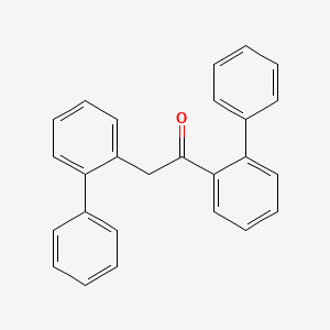 molecular formula C26H20O B15243763 1,2-Di([1,1'-biphenyl]-2-yl)ethanone 