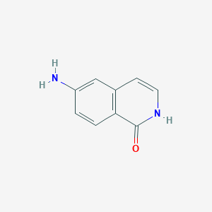 molecular formula C9H8N2O B1524380 6-氨基异喹啉-1(2H)-酮 CAS No. 216099-46-6
