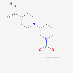 1'-(tert-Butoxycarbonyl)-1,3'-bipiperidine-4-carboxylic acid