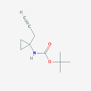 molecular formula C11H17NO2 B15243826 tert-Butyl (1-(prop-2-yn-1-yl)cyclopropyl)carbamate 