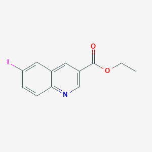 molecular formula C12H10INO2 B15243846 Ethyl 6-iodoquinoline-3-carboxylate 
