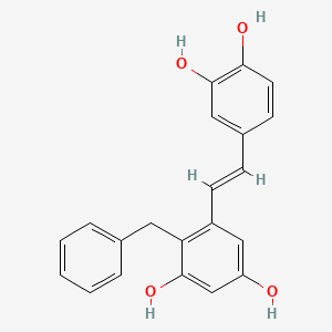 molecular formula C21H18O4 B15243870 Gnetumelin A 