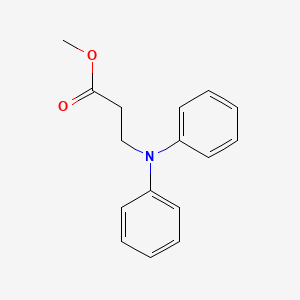 molecular formula C16H17NO2 B15243901 Methyl 3-(diphenylamino)propanoate 
