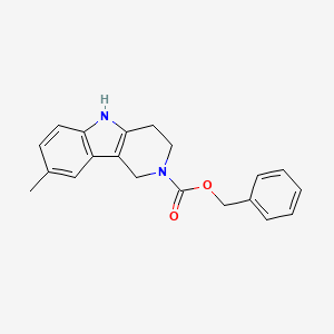 molecular formula C20H20N2O2 B15243924 Benzyl 8-methyl-3,4-dihydro-1H-pyrido[4,3-b]indole-2(5H)-carboxylate 
