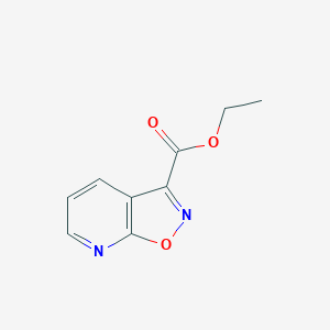 molecular formula C9H8N2O3 B15243938 Ethyl isoxazolo[5,4-b]pyridine-3-carboxylate 