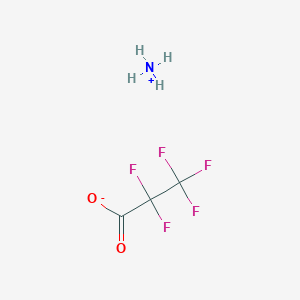 molecular formula C3H4F5NO2 B1524395 Ammonium pentafluoropropionate CAS No. 2730-58-7